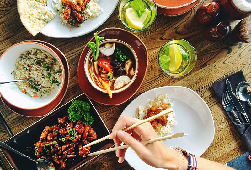 Chinesisches Essen im Restaurant