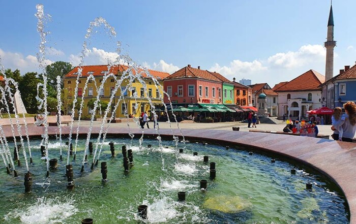 Brunnen in Tuzla, Bosnien und Herzegowina